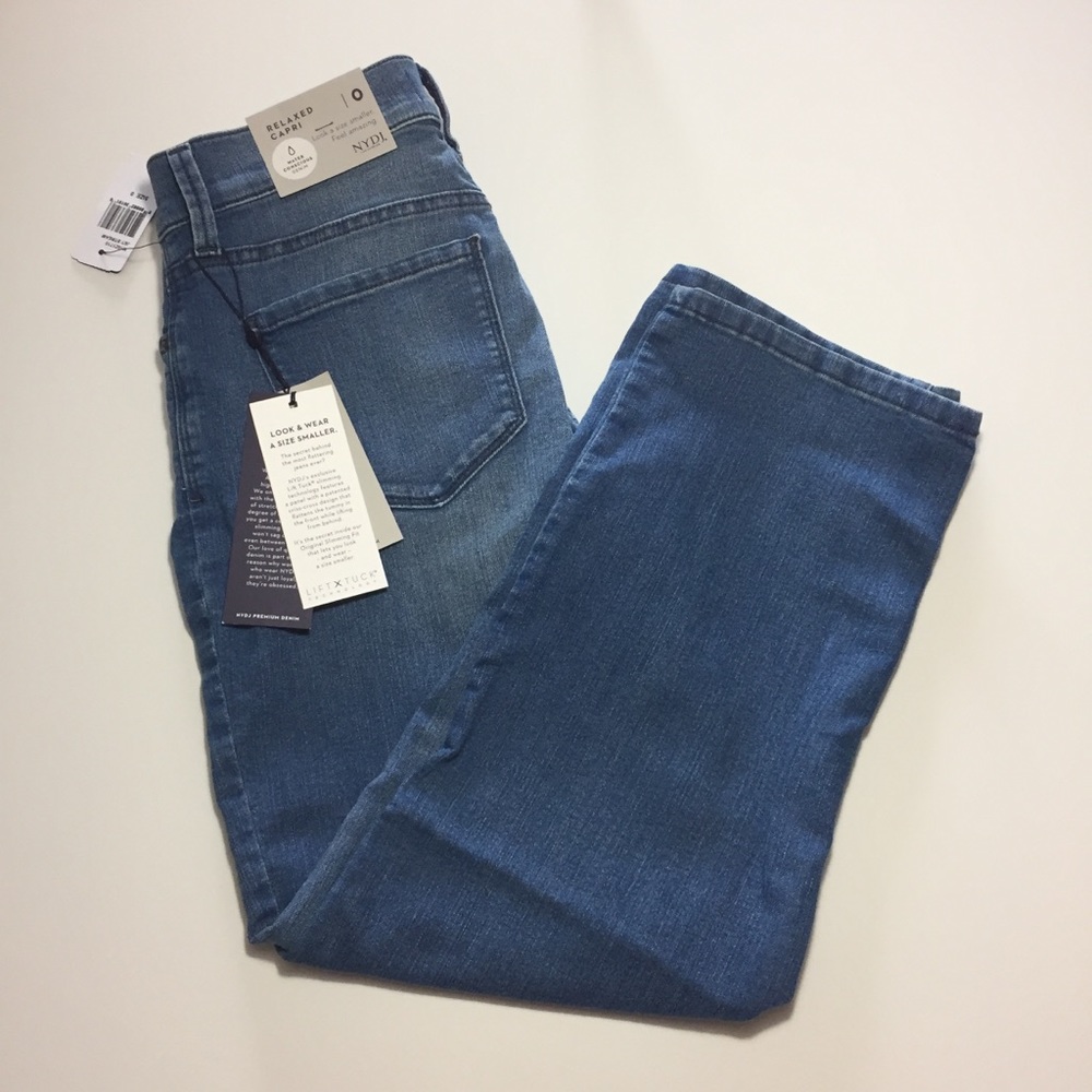 NYDJ Marilyn Relaxed Capri Size 0 New With Tags - Picture 6 of 8